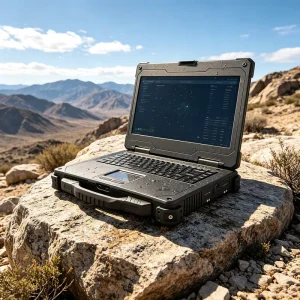 New English 500 1000 Nits Intel Core I9 14″ Rugged Laptop with Strong Battery Dustproof Design Windows 10 11 for Business Use
