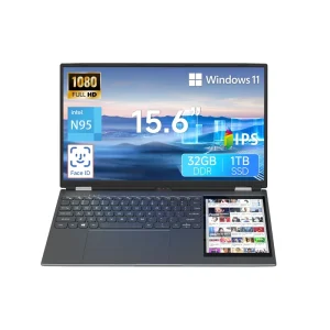 New Factory Intel 15.6″ 7″ Dual Touch Screen English Keyboard Business Laptop Windows 11 IPS Display High Performance