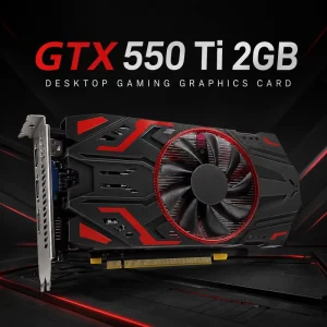 New GTX 550 Ti 2GB GDDR5 128Bit Fan Cooling for Desktop Graphics Card for PC Gaming
