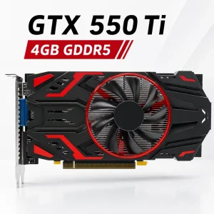 New GTX 550 Ti 4GB GDDR5 128Bit Single Fan PCI Express 2.0 X16 Gaming Graphics Card for Desktop PC