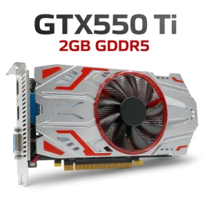 New GTX550Ti 2GB GDDR5 128Bit for Fan Cooling Desktop Graphics Card for DVI VGA Gaming GPU PC Parts