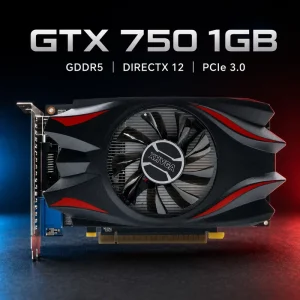 New GTX750 1GB GDDR5 128Bit PCI Express 3.0 X16 Fan Cooling Gaming Graphics Card for DVI VGA for Desktop Computer