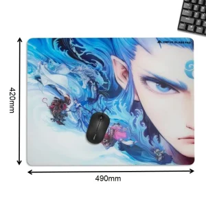New Glass Mouse Pad Gaming Custom Heated Mouse Pad Gamer Desktop Mousepad for Keyboard and Mouse