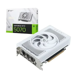 New IGame RTX 5070 Mini W OC 12GB Graphics Card GDDR7 28Gbps 650W 16pin White GPU ARGB Compact ITX Video Card for Chassis