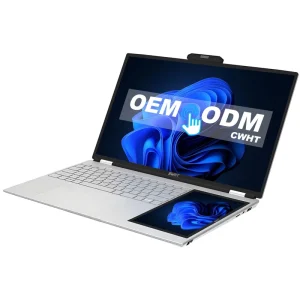 New Product 15.6 Inch+7 Inch Ips Double Monitor Intel N95 Quad Core Business Office Dual Screen Touch Personal and Home Laptops
