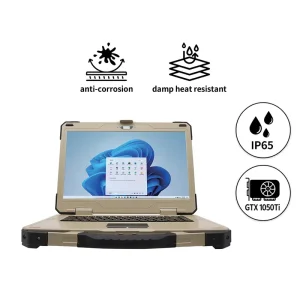 New Rugged Industrial Lap 15.6 Inch Notebook I7 11390H 1050Ti 4G IP65 Dustproof Waterproof Outdoor Business Workstation OEM