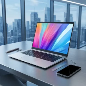 New Ultra Thin 1kg Lightweight Laptop 14″ 2.8K FHD OLED 16 10 Screen Core I5 1235U Metal Housing 16GB RAM WiFi6 Student PC