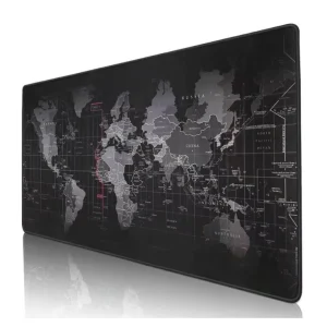 New World Map Speed Locking Edge Large Natural Rubber Mouse Pad Waterproof Game Desk Mousepad Keyboard Mat for Warcraft Dota LOL