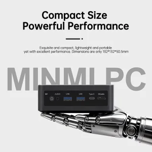 Newest Powerful Mini Pcs Amd AI9 365 Cores Portable Office Desktop Computer Win10 linux Mini Gaming Pc