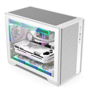Newly Computer PC Tower Gaming Pc Case White Gaming Casing Pc Cabinet M ATX Computer Cases Towers Case Pc Gamer With Type C