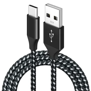 Nylon Braided 18W Fast-Charging USB-A to USB-C Data Cable