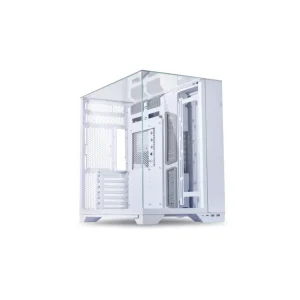 O11 VISION Full Tower Gaming PC Case Black White Silver