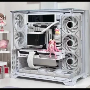 O11 Vision Compact Mid-Tower PC Case Supports E-ATX ATX Micro-ATX Mini-ITX Tempered Glass