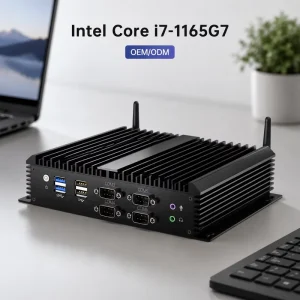 ODM/OEM WiFi Fanless Industrial Box PC Intel Core i5/i7 Embedded VESA-Mounted Desktop Computer