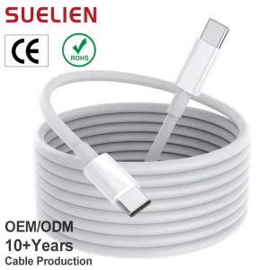 OEM 1M 2M 3M USB-C to USB-C Cable 60W 3A TPE Fast Charging Cable