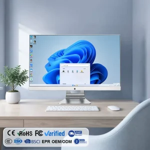 OEM 23.8″ FHD IPS All-in-One Business Desktop PC Intel Core i5/i7 4th Gen DDR3 8GB-32GB RAM 128GB-1TB SSD Windows 10 Pro