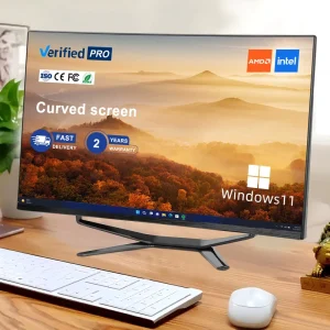 OEM 27″ Curved FHD IPS All in One Business Desktop PC Intel Core I5 11300H Hexa Core 4.5GHz 16GB DDR4 512GB SSD Win 10 11 Pro