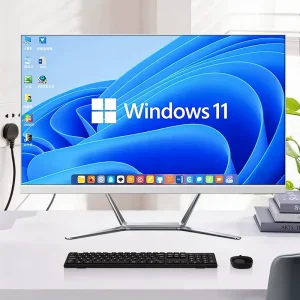 OEM All One 23.8 Inch AIO Desktop Computer Core I3 I5 I7 DDR4 DDR5 RAM 256G 512GB NVMe SSD Windows 10 11 for Business
