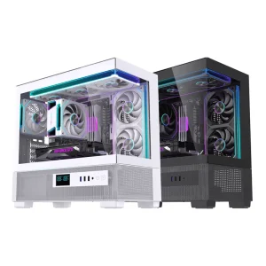 OEM Chassis RGB Desktop Computer Case Full Tower Tempered Glass Window ATX Gaming Pc Computer Cases