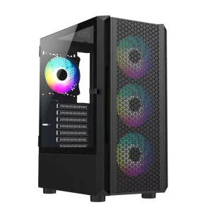 OEM Custom Computer Case Tower ATX Micro ATX RGB Cooling Fans Gaming PC Cabinet LED