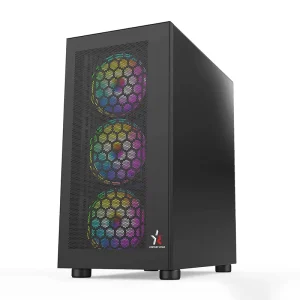 OEM Custom Mesh PC Case for Gamers M ATX Motherboard Compatible RGB Cooling Fans for Desktop Gaming Cabinets