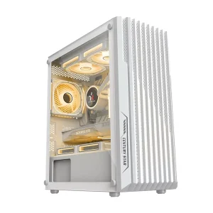 OEM Custom RGB Cooling Fan and LED Light Strip Aluminum Alloy M-ATX Gaming Computer Case
