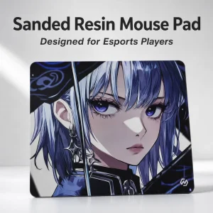 OEM Custom Sanded Resin Surface Pro High Definition Printed Large Esports Control Gaming Mouse Pad Rubber Base 490x420mm