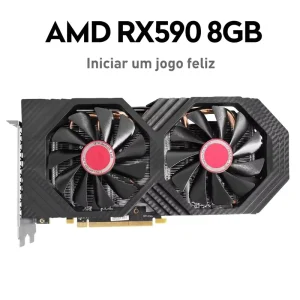 OEM Dual Fan Cooling 256Bit 8GB GDDR5 Memory Desktop Computer PC Builder Server Esports Gaming Radeon RX 590 Graphics Card
