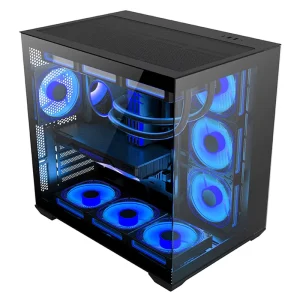 OEM Dual Tempered Glass USB 3.0 ATX Mid Tower PC Gaming Case