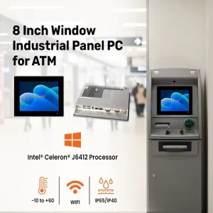 OEM Factory 8 Inch Embedded All-in-One Tablet Computer Rugged IP65 Fanless Touch Screen Panel PC