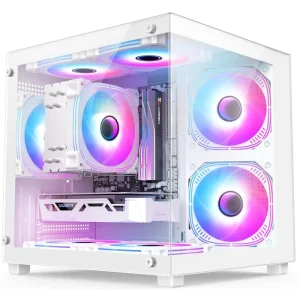 OEM Factory Direct Gaming PC Case Tempered Glass Side Window M ATX USB Ports