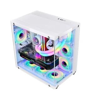 OEM Factory Gaming PC Computer Cabinet ATX Case With RGB Light and Fans