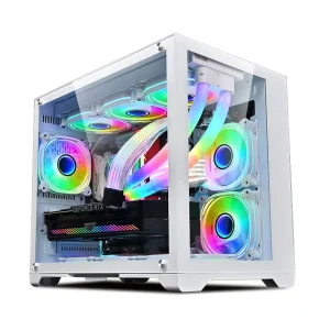 OEM M ATX ITX Gaming PC Desktop Computer Case With RGB Fan