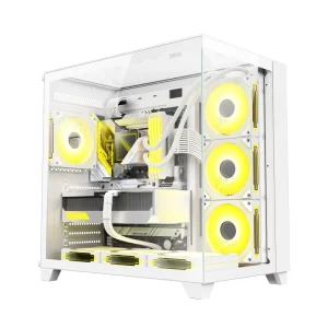 OEM Manufacturer Custom White ATX Computer Case with RGB