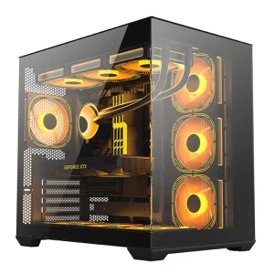 OEM Mid Tower PC Gaming Case with Dual Tempered Glass Panels