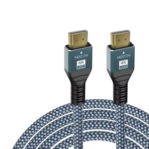 OEM New Arrival Nylon Braided HDMI Cable 60HZ Aluminum Shell 4k Electronic Accessories Data Cable for Laptop