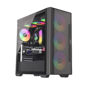 OEM New Design Gaming USB 3.0 EATX ATX MTX Aluminum Alloy Mid Tower PC Cases with Tempered Glass for Computer