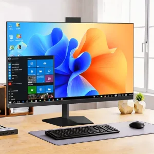 OEM ODM 23.8 Inch All in One Desktop PC LCD Touch Screen Core I3 I5 I7 DDR4 RAM Customizable Home Use SSD