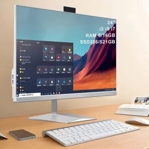 OEM ODM 9th Generation i5 23.8″ Touchscreen All-in-One PC Desktop Tablet Computer LCD Display for Gaming Business Use