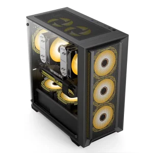OEM ODM ATX Gaming PC Case with Tempered Glass Window and RGB Lighting