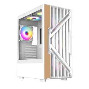 OEM ODM Mid Tower PC Case Tempered Glass ATX M-ATX ITX Wooden Chassis