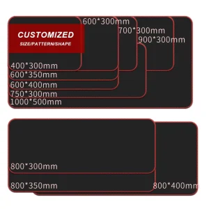 OEM ODM Personalized Custom Shape Pattern Sublimation Mouse Pad Waterproof Rubber Custom Gaming Mouse Pad for Home Office Use