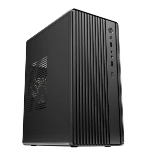 OEM ODM Small Mid Tower Steel Micro ATX Office PC Case with 8cm Cooling Fan Supporting HDD*3 & SSD*2