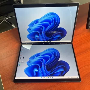 OEM cheapest 13.5inch Foldable Dual screen Portable Laptop with 16GB+128 256 512GB 1 2TB Notebook for Business