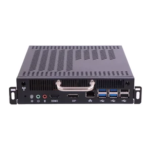 OPS Industrial Embedded Fanless Mini PC Server with 6th/7th/8th/9th Gen Processor, DDR4, UHD Graphics, DP, mSATA SSD, and Gigabit LAN