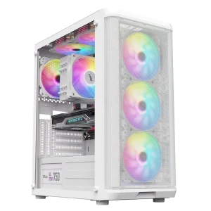 Odin E-ATX Mid Tower Computer Case Office Motherboard Design USB Ports Mesh