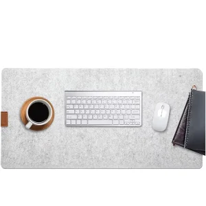 Office Felt Desk Mat Computer & Mouse Pad 36×15.7 Inches Dark Gray Gaming Style Natural Rubber Rectangular Non Toxic in Stock