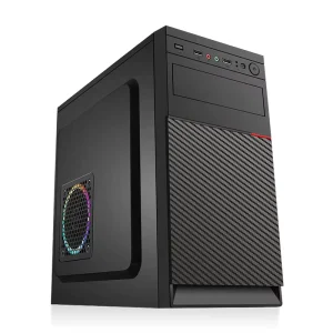 Office PC Case with 5.25” Optical Drive Slot, Micro ATX Desktop Chassis