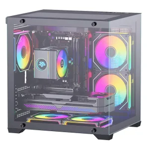Open Frame MicroATX Test Bench PC Case with Motherboard Tray