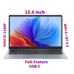 Original NUC 15.6 Inch Pc Notebook WIFI6 Intel Core I5 1240P 12th Gen Win10 win11 Full Feature USB C USB 3.2 RJ45 Laptop